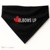 Elbows Up Canada,never 51 Canada Flag Funny Men Women Gift USA-Made Doggie Bandana thumb 0