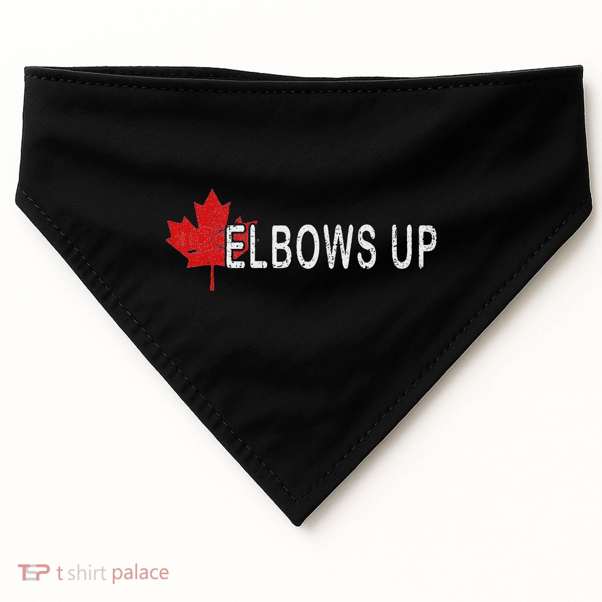 Elbows Up Canada,never 51 Canada Flag Funny Men Women Gift USA-Made Doggie Bandana