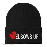 Elbows Up Canada,never 51 Canada Flag Funny Men Women Gift Beanie thumb 0