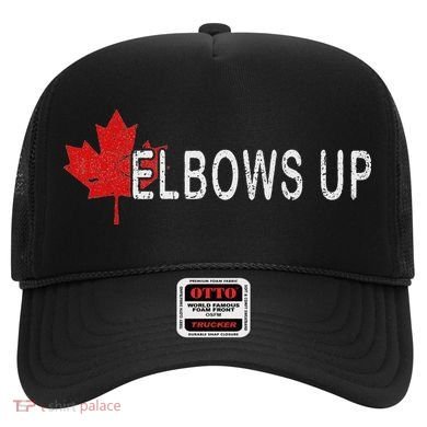 Elbows Up Canada,never 51 Canada Flag Funny Men Women Gift Hat
