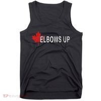 Elbows Up Canada,never 51 Canada Flag Funny Men Women Gift Tank Top thumb 0