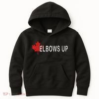 Elbows Up Canada,never 51 Canada Flag Funny Men Women Gift Kids Hoodie thumb 0
