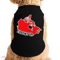 Elbows Up - Canada Map - Anti Trump - True North - Never 5 Doggie Tank thumb 0