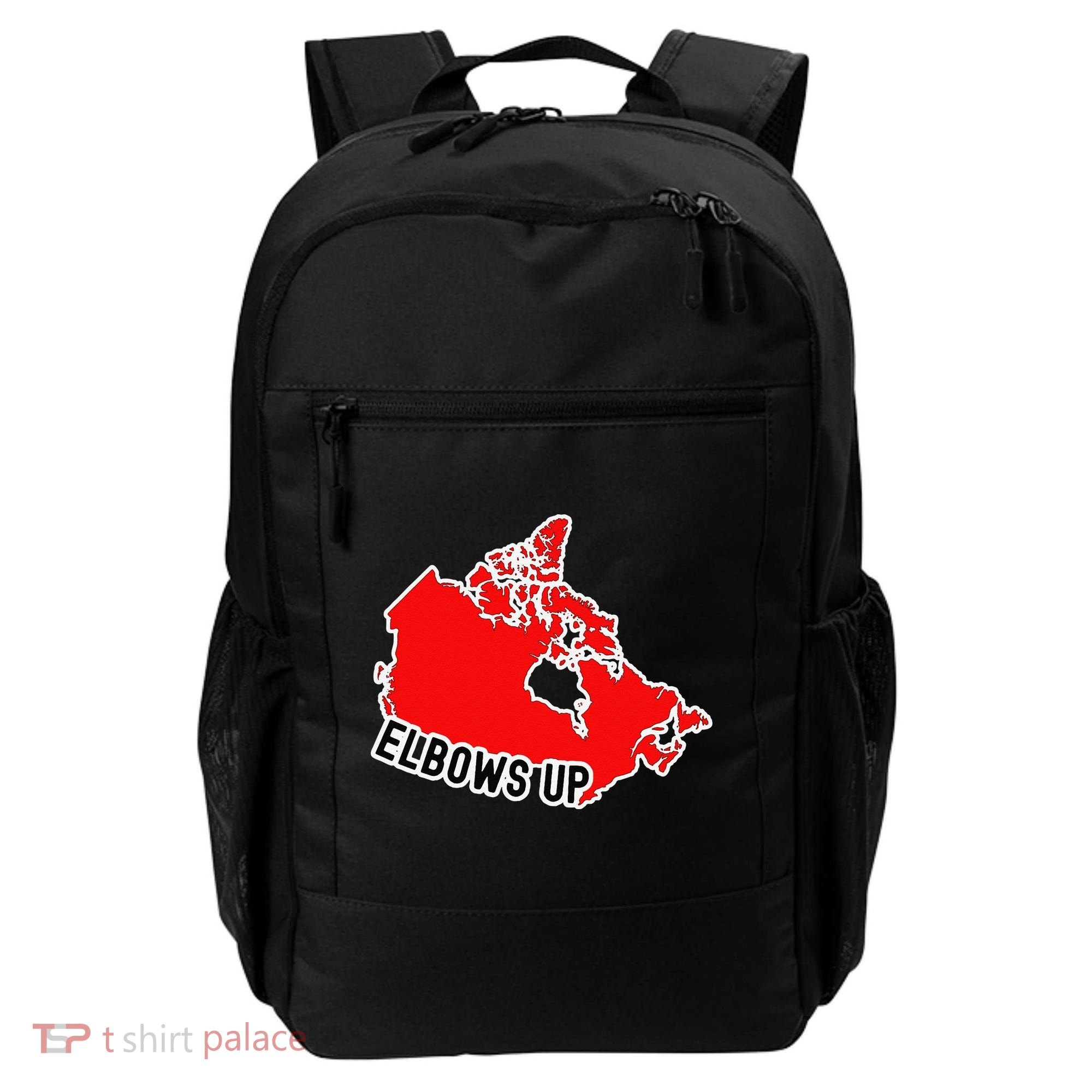 Elbows Up - Canada Map - Anti Trump - True North - Never 5 Backpack