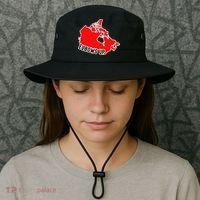 Elbows Up - Canada Map - Anti Trump - True North - Never 5 Bucket Hat thumb 3