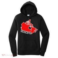 Elbows Up - Canada Map - Anti Trump - True North - Never 5 Women's Hoodie thumb 0