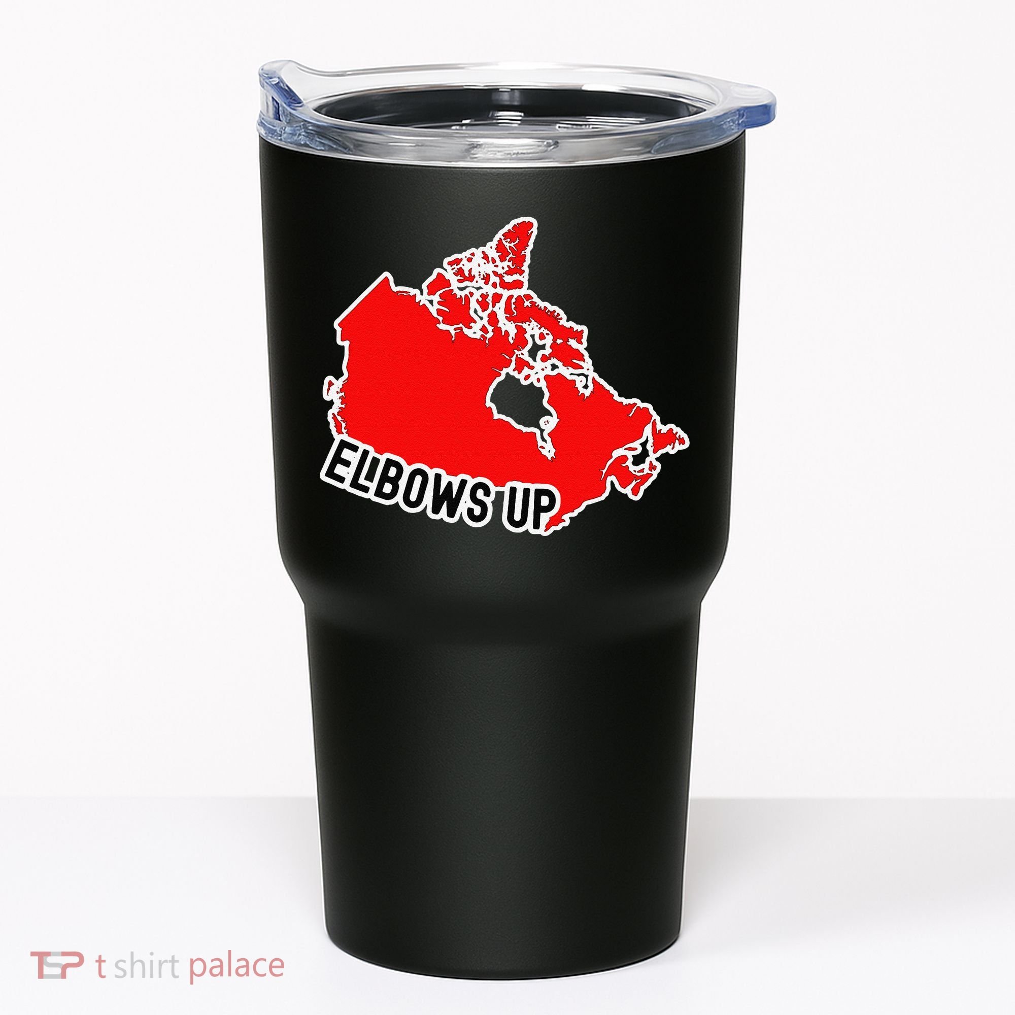 Elbows Up - Canada Map - Anti Trump - True North - Never 5 Tumbler