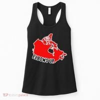 Elbows Up - Canada Map - Anti Trump - True North - Never 5 Women's Tank Top thumb 0