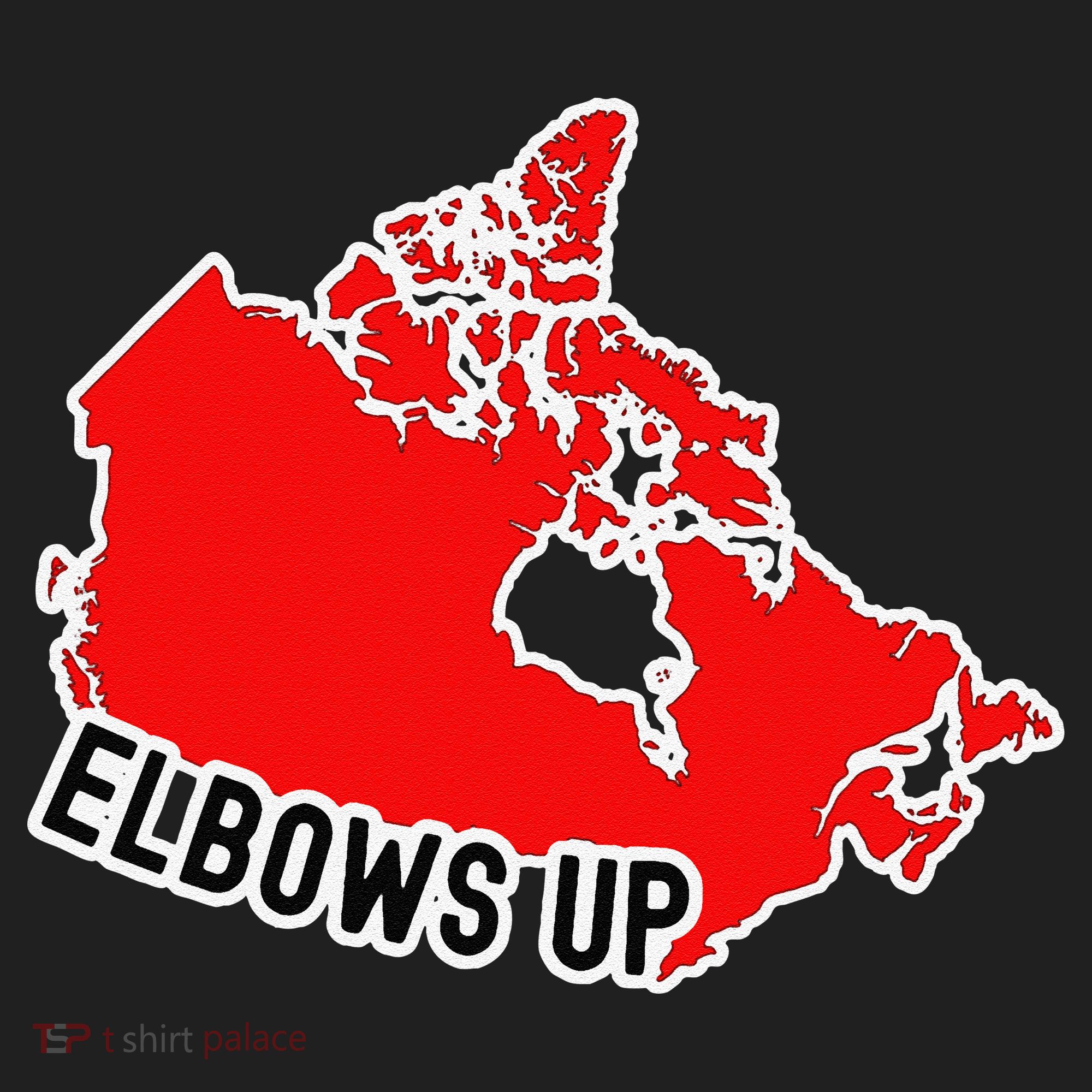 Elbows Up - Canada Map - Anti Trump - True North - Never 5 Hat