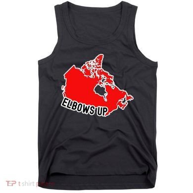 Elbows Up - Canada Map - Anti Trump - True North - Never 5 Tank Top