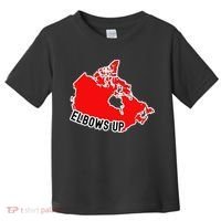 Elbows Up - Canada Map - Anti Trump - True North - Never 5 Toddler T-Shirt thumb 0