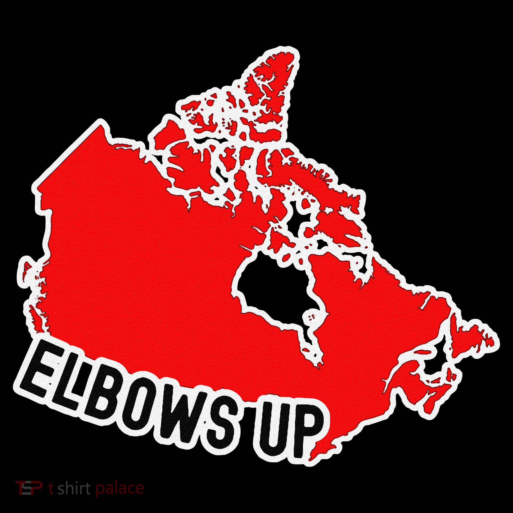 Elbows Up - Canada Map - Anti Trump - True North - Never 5 Visor