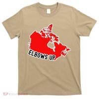 Elbows Up - Canada Map - Anti Trump - True North - Never 5 T-Shirt thumb 0