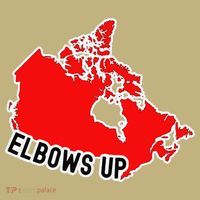 Elbows Up - Canada Map - Anti Trump - True North - Never 5 Button thumb 1