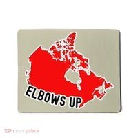 Elbows Up - Canada Map - Anti Trump - True North - Never 5 Mousepad thumb 0