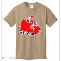 Elbows Up - Canada Map - Anti Trump - True North - Never 5 Kids T-Shirt thumb 0