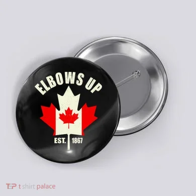 Elbows Up Canada Button