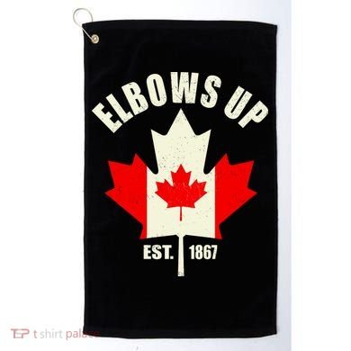 Elbows Up Canada Golf Towel
