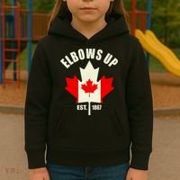Elbows Up Canada Kids Hoodie thumb 3