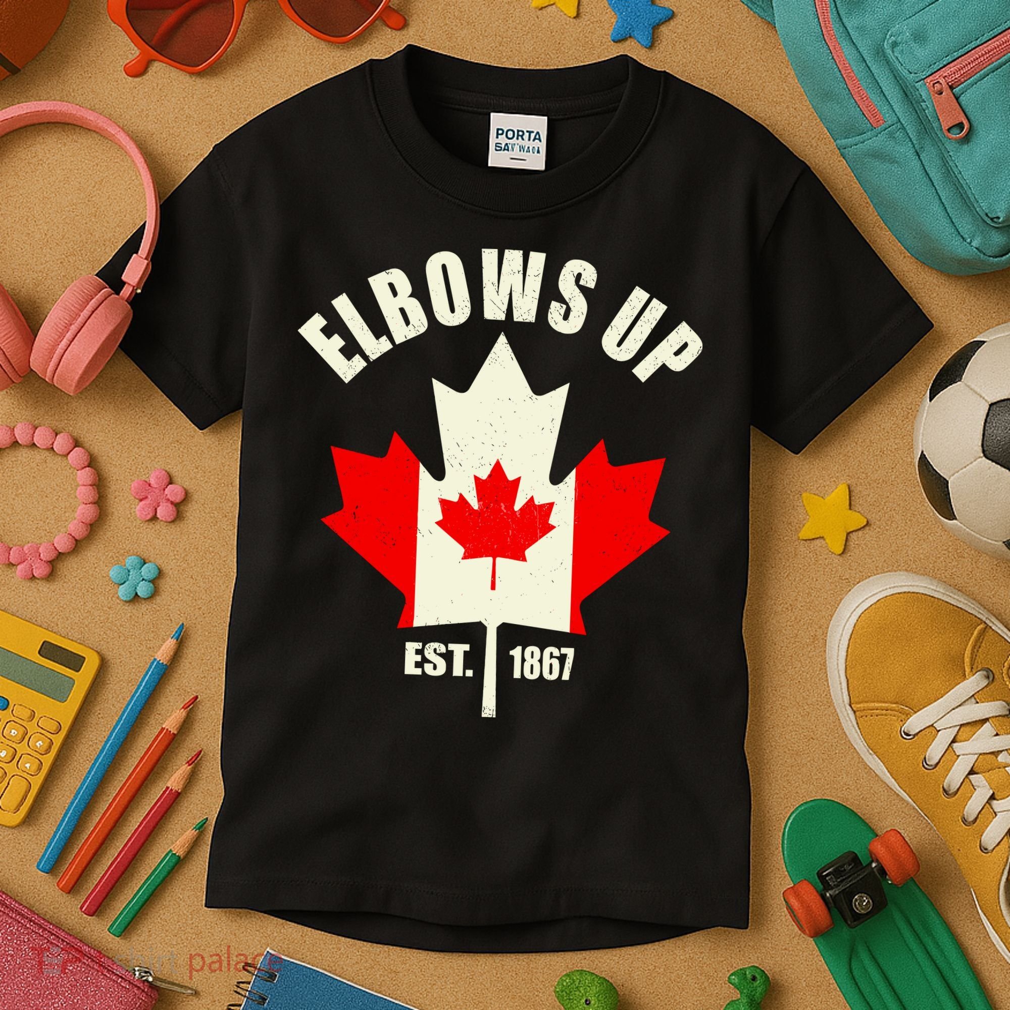 Elbows Up Canada Kids T-Shirt