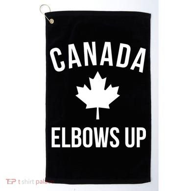 Elbows Up Canada Golf Towel