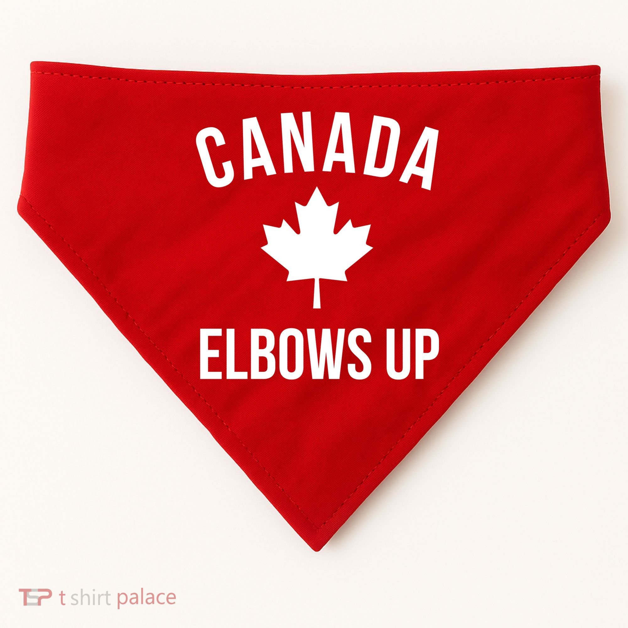 Elbows Up Canada USA-Made Doggie Bandana