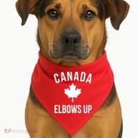 Elbows Up Canada USA-Made Doggie Bandana thumb 1