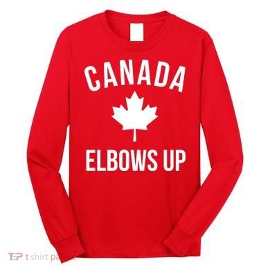 Elbows Up Canada Long Sleeve Shirt