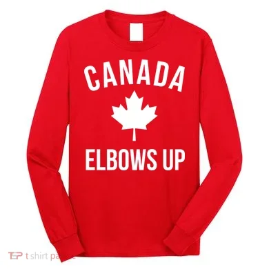 Elbows Up Canada Long Sleeve Shirt