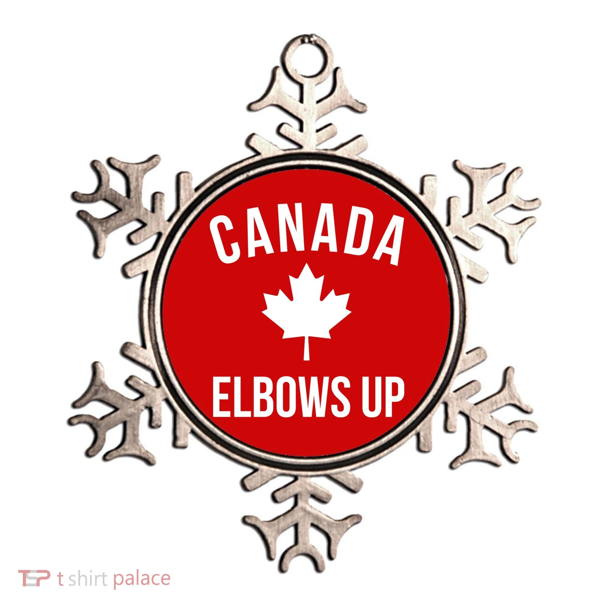 Elbows Up Canada Ornament