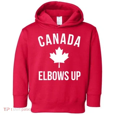 Elbows Up Canada Toddler Hoodie
