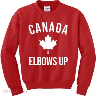 Elbows Up Canada Kids Sweatshirt