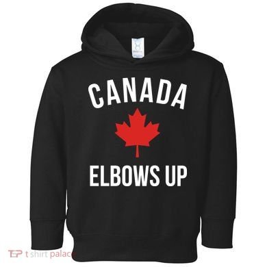Elbows Up Canada Toddler Hoodie