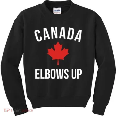 Elbows Up Canada Kids Sweatshirt