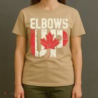 Elbows Up Canada Vintage Distressed Canadian Pride T-Shirt thumb 4