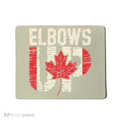 Elbows Up Canada Vintage Distressed Canadian Pride Mousepad