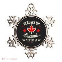 Elbows Up Canada Never 51 Canada Flag Stand Strong Ornament thumb 0