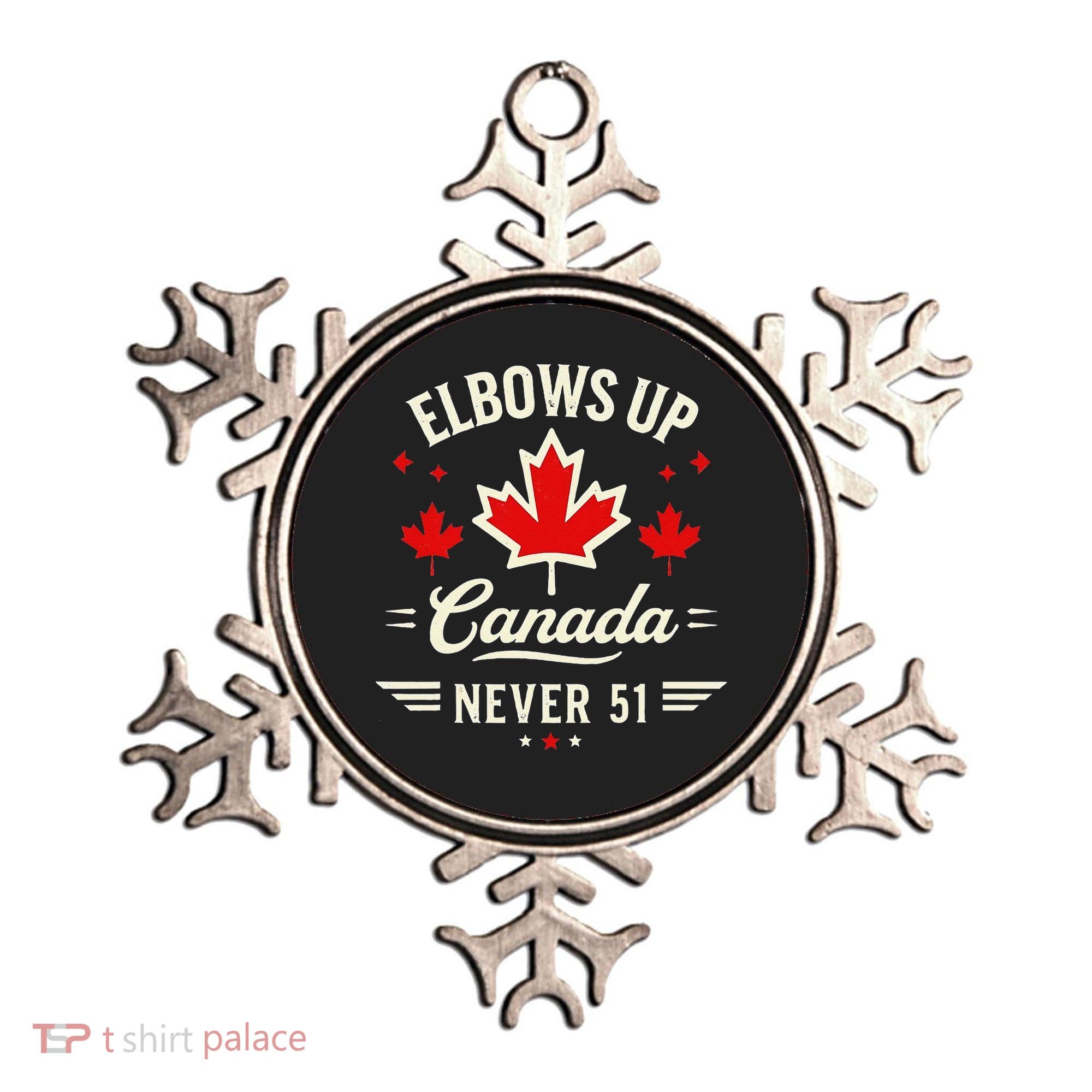 Elbows Up Canada Never 51 Canada Flag Stand Strong Ornament