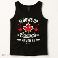 Elbows Up Canada Never 51 Canada Flag Stand Strong Tank Top thumb 2