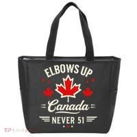 Elbows Up Canada Never 51 Canada Flag Stand Strong Tote Bag thumb 0