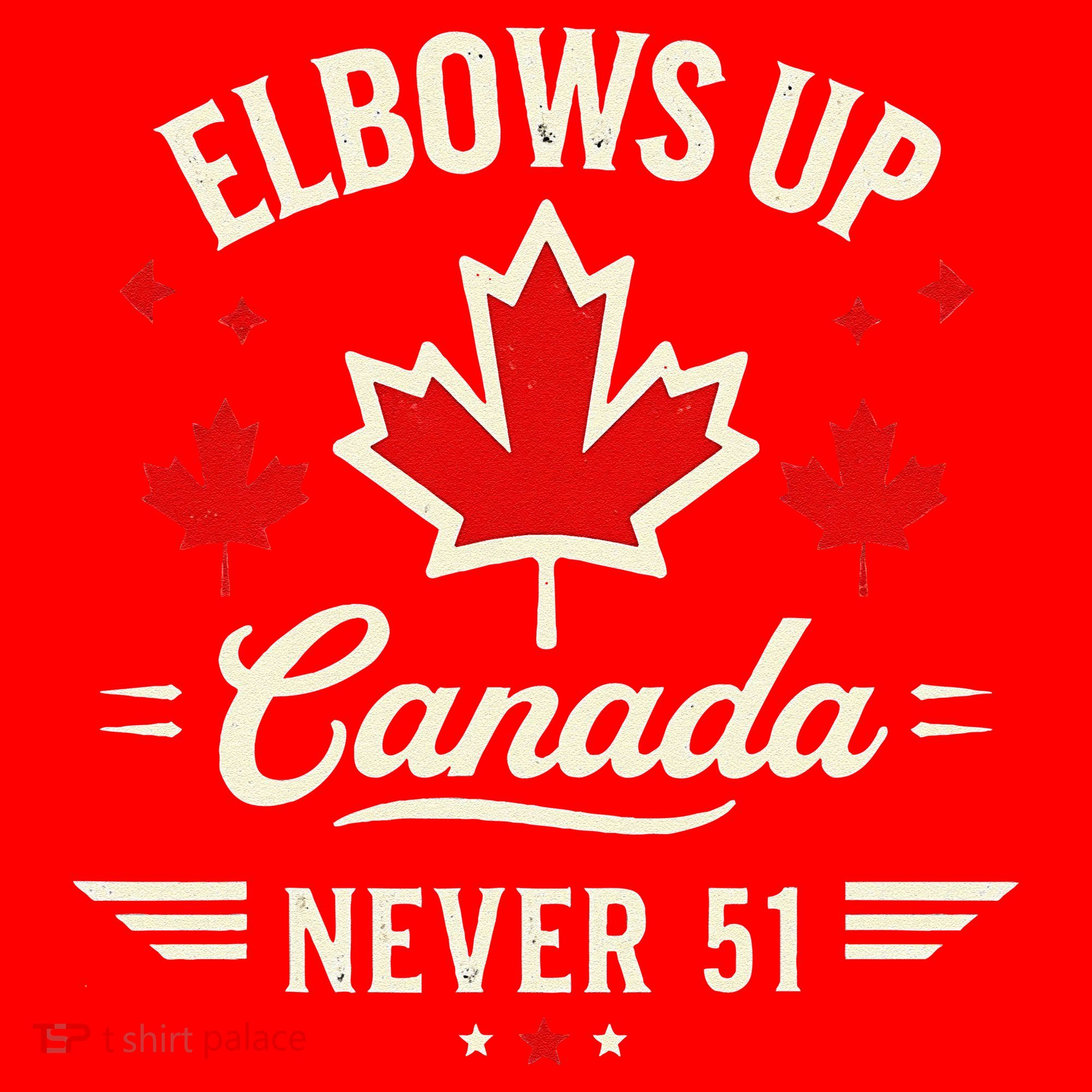 Elbows Up Canada Never 51 Canada Flag Stand Strong Santa Hat