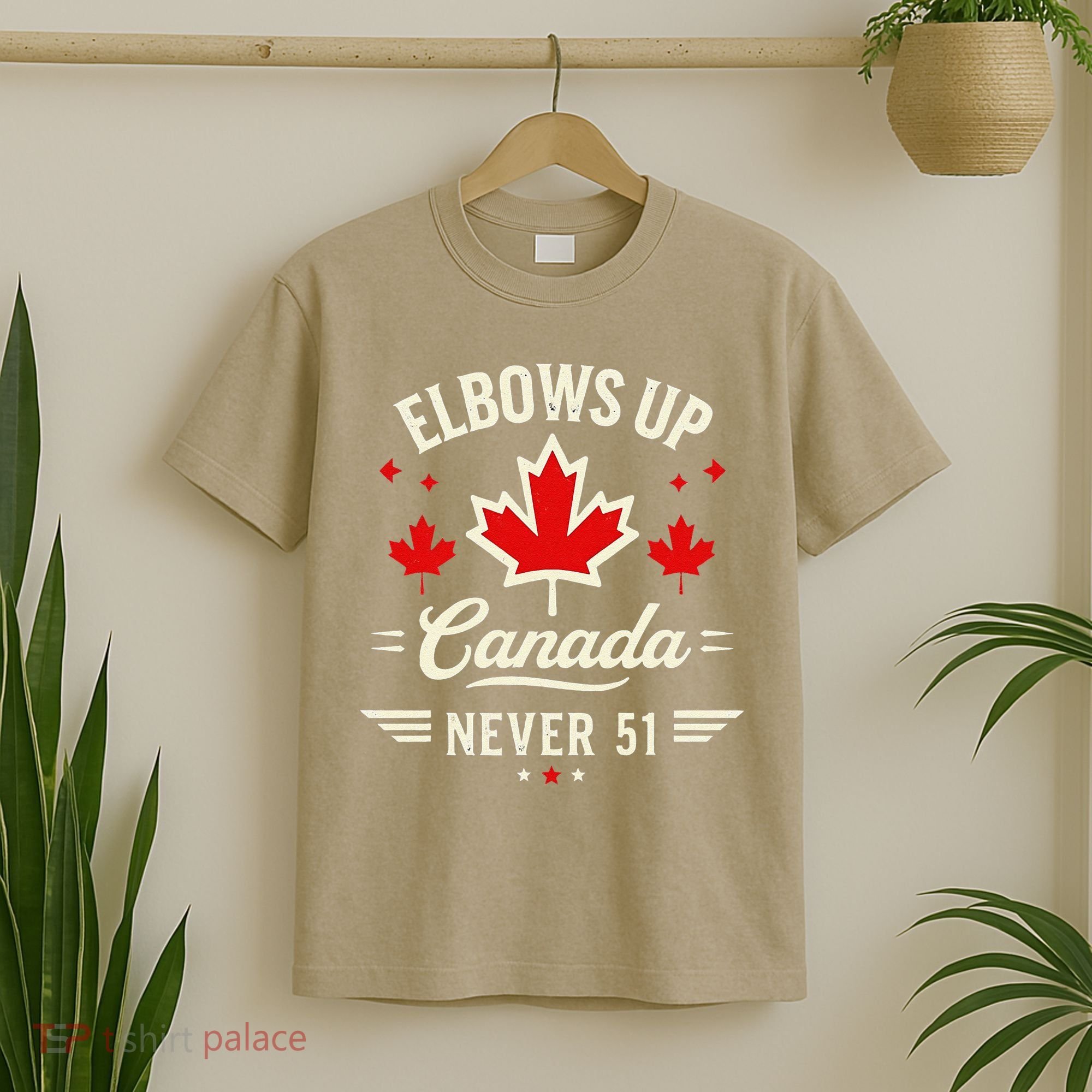 Elbows Up Canada Never 51 Canada Flag Stand Strong T-Shirt
