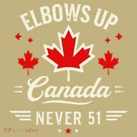 Elbows Up Canada Never 51 Canada Flag Stand Strong T-Shirt thumb 7
