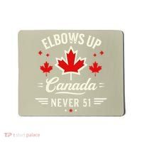 Elbows Up Canada Never 51 Canada Flag Stand Strong Mousepad thumb 0