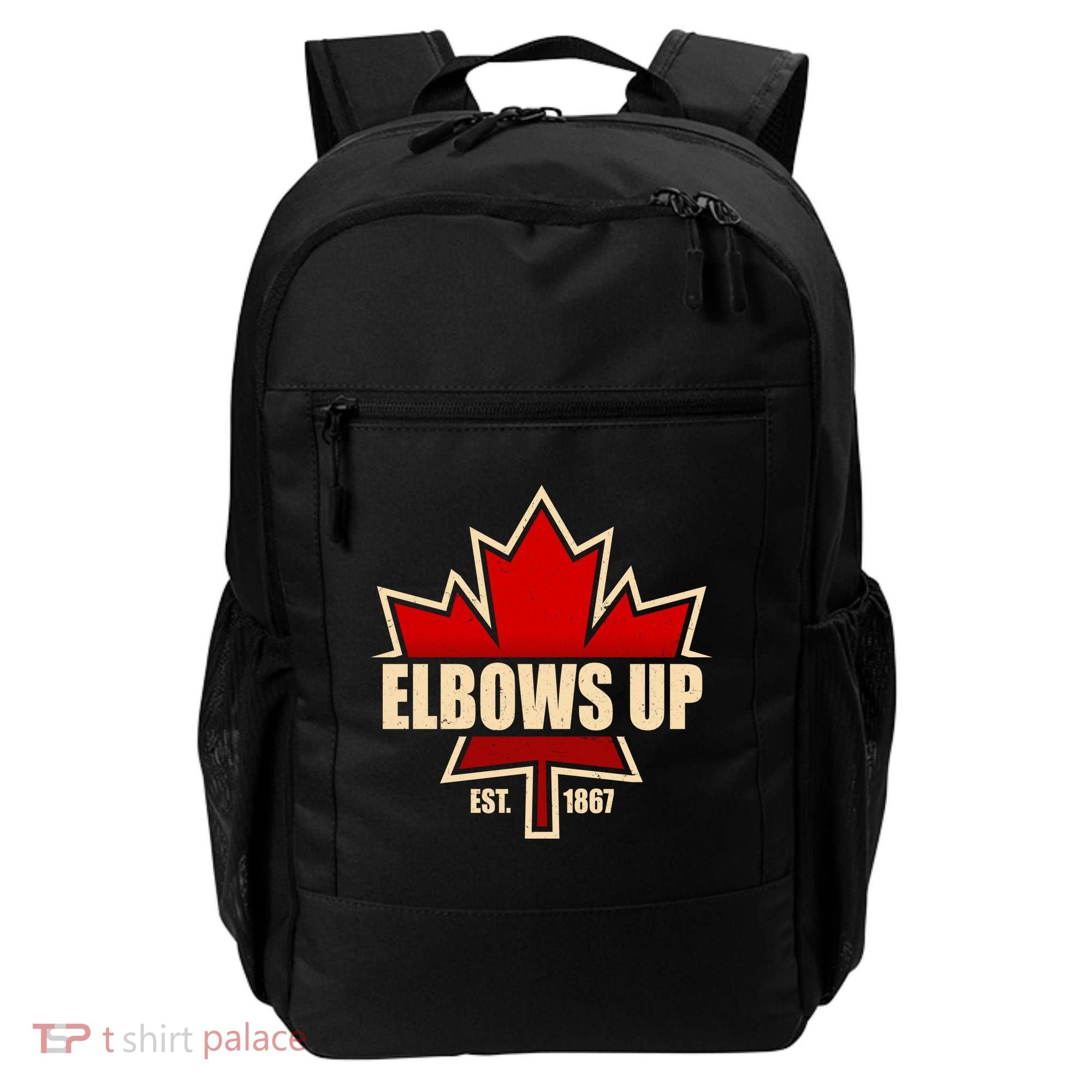 Elbows Up Canada EST 1867 Protest Backpack