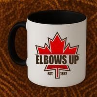 Elbows Up Canada EST 1867 Protest Coffee Mug thumb 2