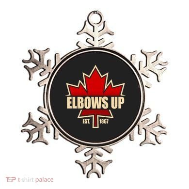 Elbows Up Canada EST 1867 Protest Ornament