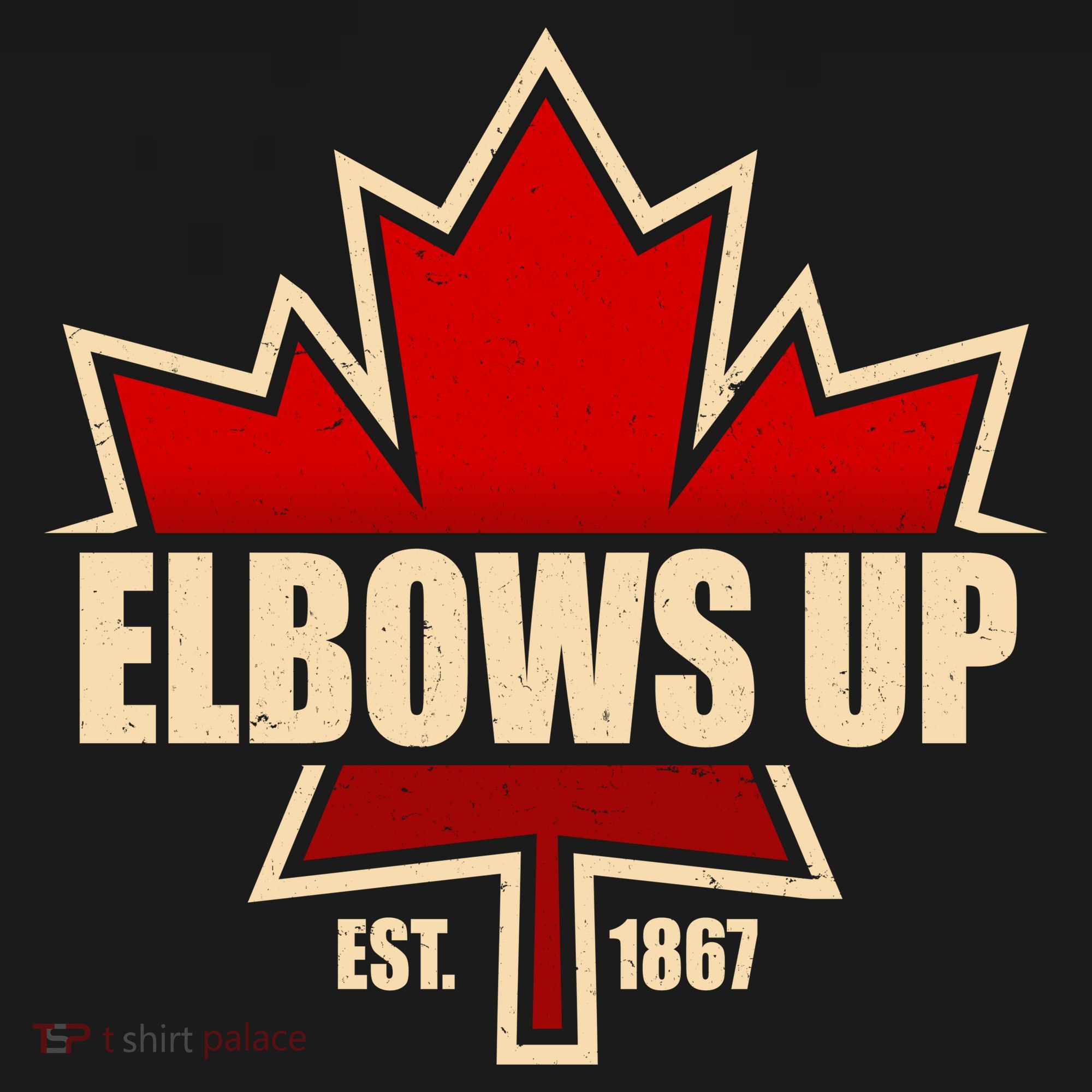 Elbows Up Canada EST 1867 Protest Tank Top