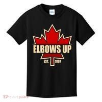Elbows Up Canada EST 1867 Protest Kids T-Shirt thumb 0