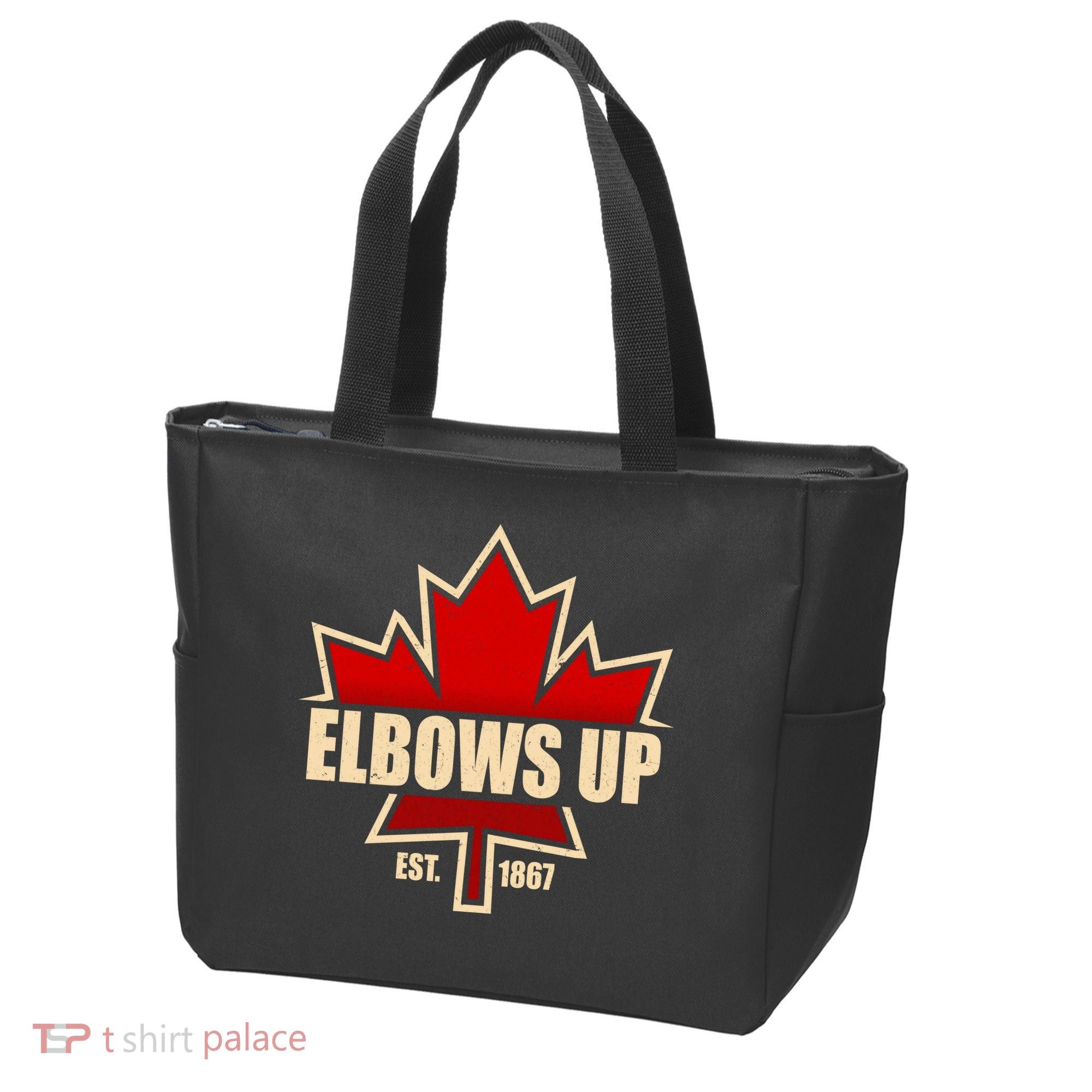 Elbows Up Canada EST 1867 Protest Tote Bag